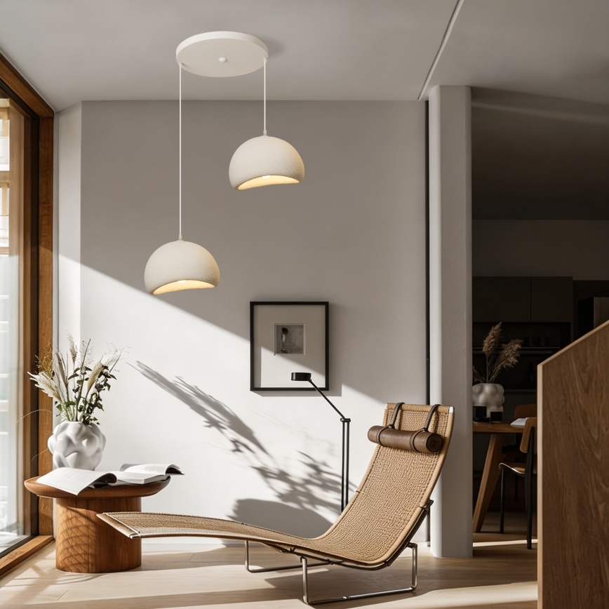 BRILAGI - Pendel på kabel WABI SABI 2xE27/60W/230V hvid