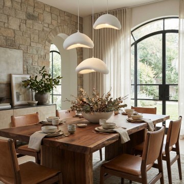 Brilagi - Pendel på kabel WABI SABI 3x E27/40W/230V Ø 82 cm, hvid