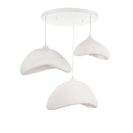 Brilagi - Pendel på kabel WABI SABI 3x E27/40W/230V Ø 82 cm, hvid