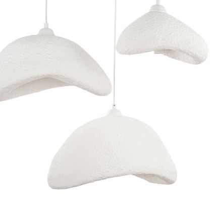 Brilagi - Pendel på kabel WABI SABI 3x E27/40W/230V Ø 82 cm, hvid