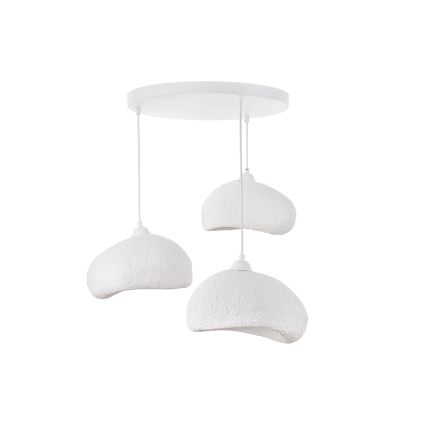 Brilagi - Pendel på kabel WABI SABI 3xE27/40W/230V Ø 60 cm hvid