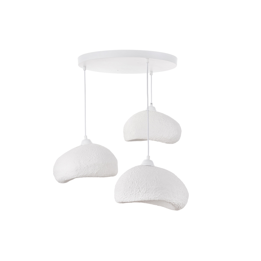 Brilagi - Pendel på kabel WABI SABI 3xE27/40W/230V Ø 60 cm hvid