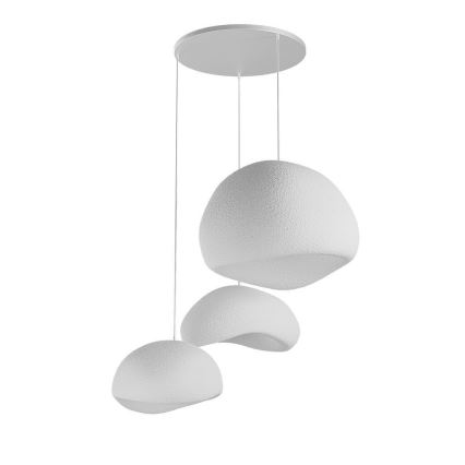 Brilagi - Pendel på kabel WABI SABI 3xE27/40W/230V Ø 76 cm hvid