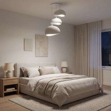 Brilagi - Pendel på kabel WABI SABI 3xE27/40W/230V Ø 76 cm hvid