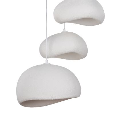 Brilagi - Pendel på kabel WABI SABI 3xE27/40W/230V Ø 76 cm hvid