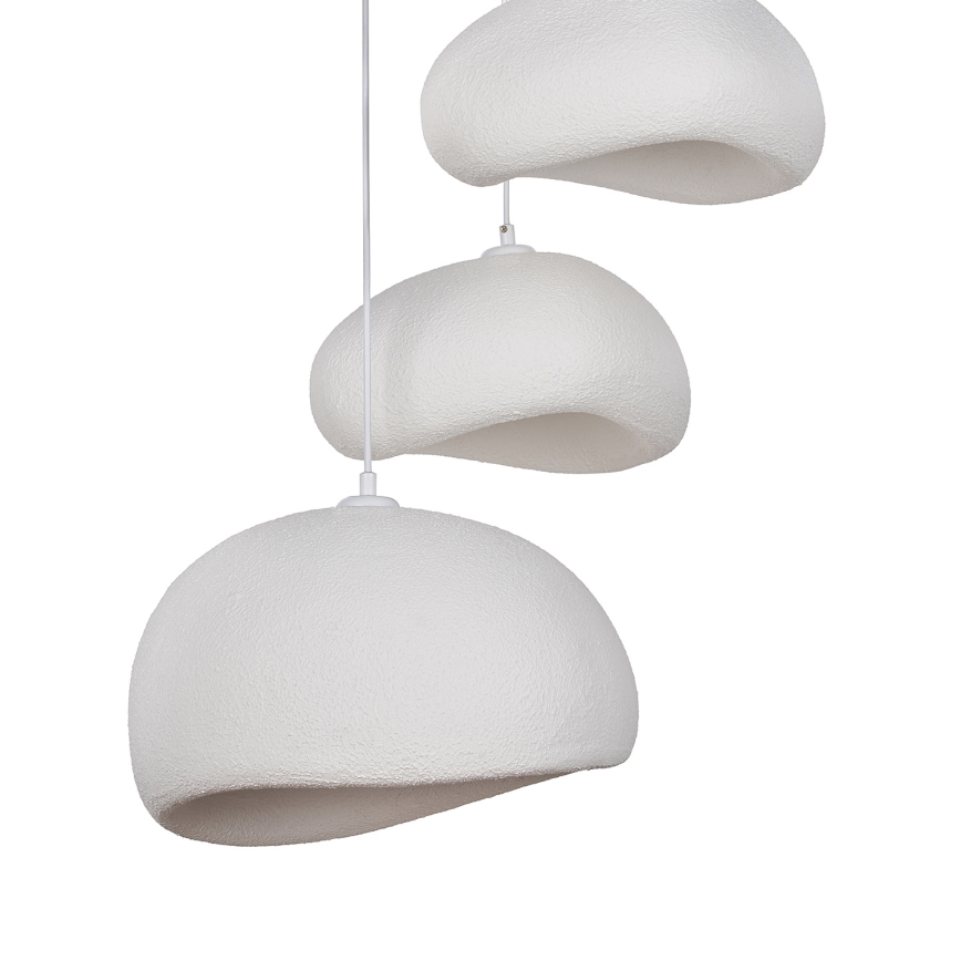Brilagi - Pendel på kabel WABI SABI 3xE27/40W/230V Ø 76 cm hvid