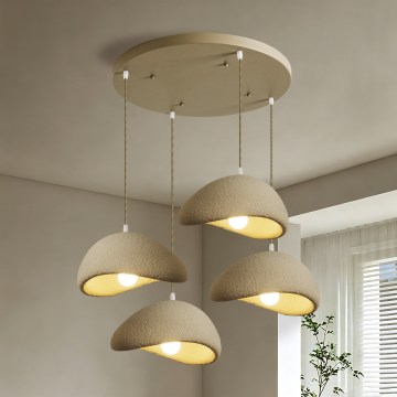 BRILAGI - Pendel på kabel WABI SABI 4xE27/60W/230V beige