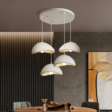 BRILAGI - Pendel på kabel WABI SABI 4xE27/60W/230V hvid