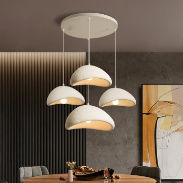 BRILAGI - Pendel på kabel WABI SABI 4xE27/60W/230V hvid
