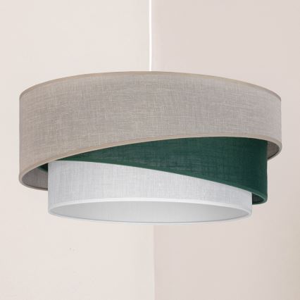 Brilagi - Pendel på ledning ARROW 1xE27/60W/230V Ø 45 cm beige/grøn/hvid