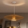 Brilagi - Pendel på ledning CERIA BOHO 1xE27/40W/230V Ø 70 cm hvid/brun