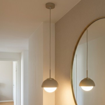 Brilagi - Pendel på ledning COSMO 1xE27/60W/230V Ø 18 cm beige/guld