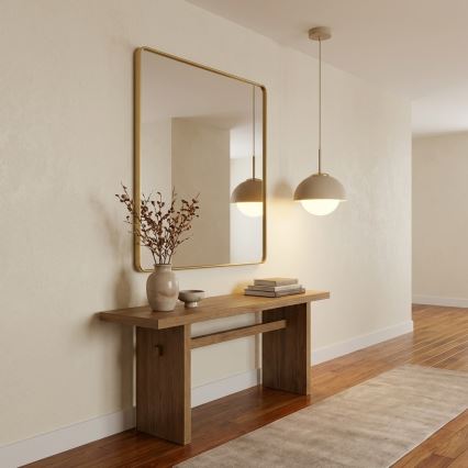 Brilagi - Pendel på ledning COSMO 1xE27/60W/230V Ø 18 cm beige/guld