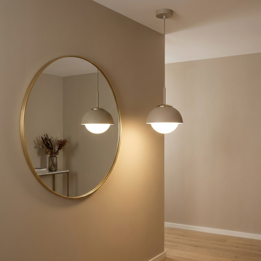 Brilagi - Pendel på ledning COSMO 1xE27/60W/230V Ø 18 cm beige/guld