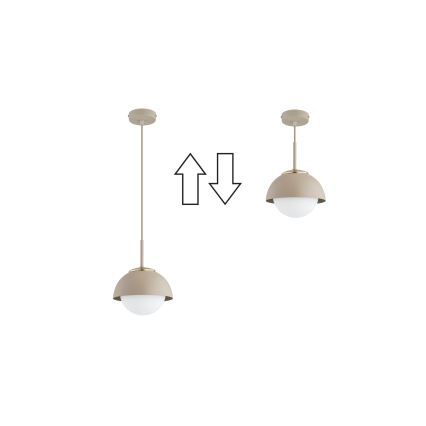 Brilagi - Pendel på ledning COSMO 1xE27/60W/230V Ø 18 cm beige/guld