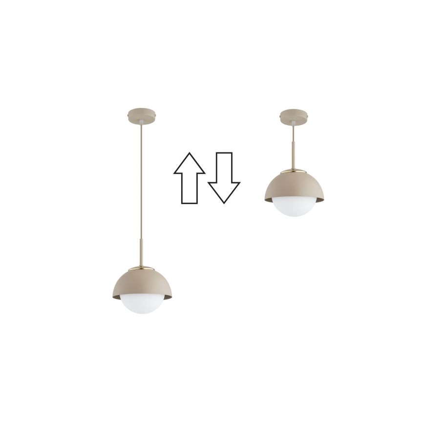 Brilagi - Pendel på ledning COSMO 1xE27/60W/230V Ø 18 cm beige/guld