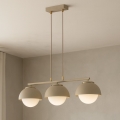 BRILAGI - Pendel på ledning COSMO 3xE27/60W/230V beige/guld