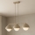 Brilagi - Pendel på ledning COSMO 3xE27/60W/230V beige/guld
