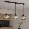 BRILAGI - Pendel på ledning DIOR 3xE27/60W/230V sort/røggrå