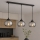 Brilagi - Pendel på ledning DIOR 3xE27/60W/230V sort/røggrå
