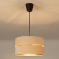 Brilagi - Pendel på ledning DUO-DUO 1xE27/60W/230V Ø 40 cm creme/guld