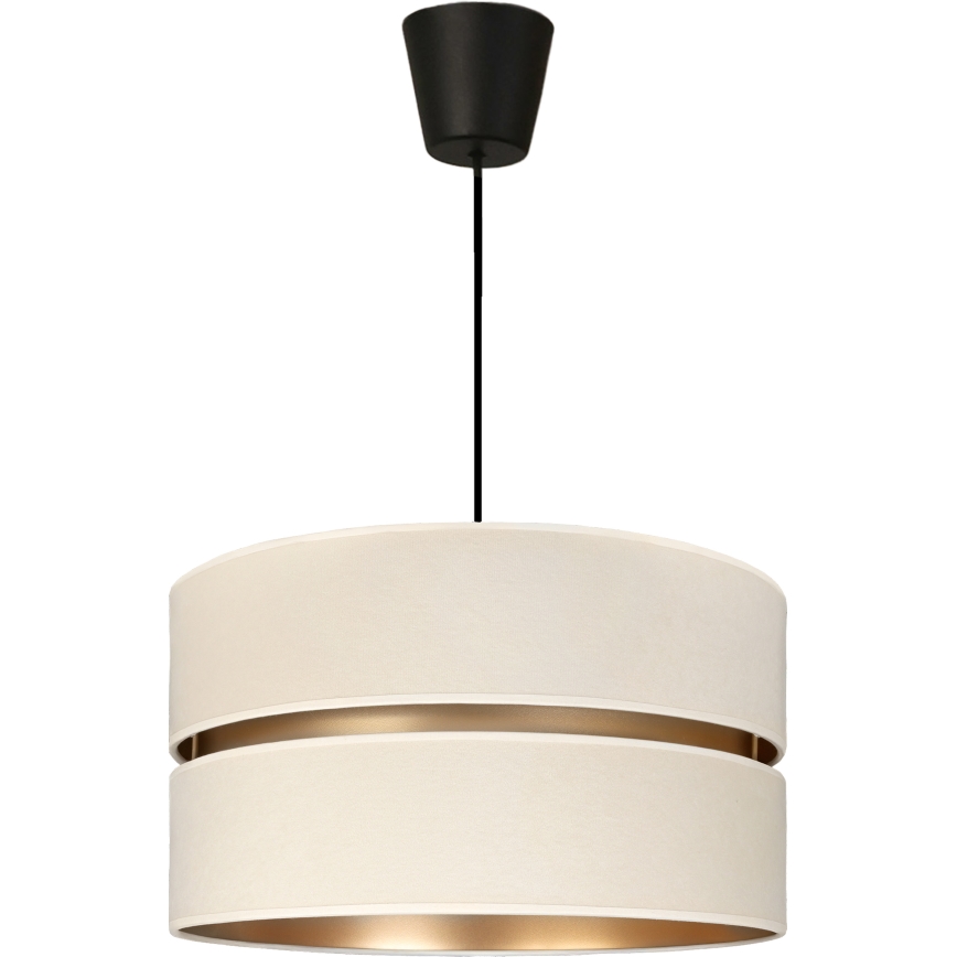 Brilagi - Pendel på ledning DUO-DUO 1xE27/60W/230V Ø 40 cm creme/guld
