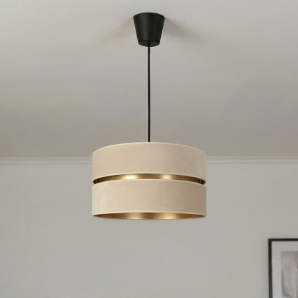 Brilagi - Pendel på ledning DUO-DUO 1xE27/60W/230V Ø 40 cm creme/guld