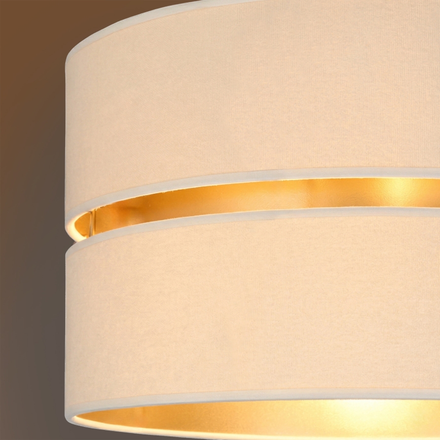 Brilagi - Pendel på ledning DUO-DUO 1xE27/60W/230V Ø 40 cm creme/guld
