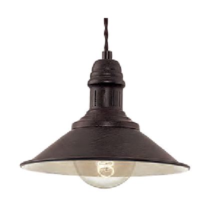 Brilagi - Pendel på ledning FORGE 1xE27/60W/230V Ø 22 cm brun