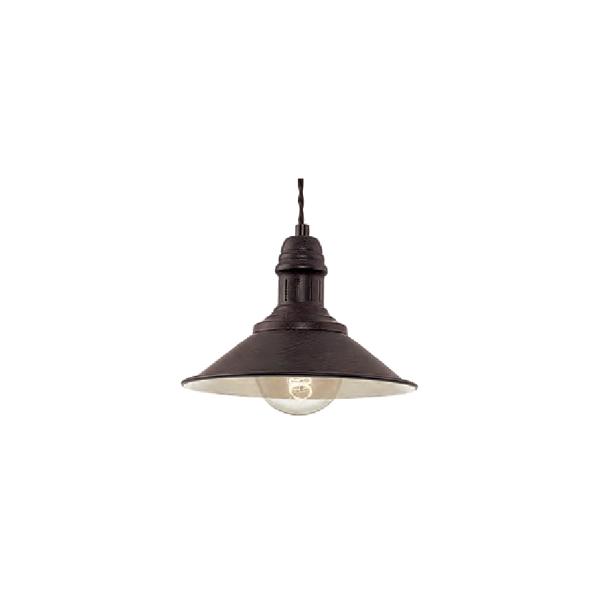 Brilagi - Pendel på ledning FORGE 1xE27/60W/230V Ø 22 cm brun
