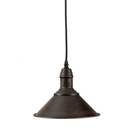BRILAGI - Pendel på ledning FORGE 1xE27/60W/230V Ø 22 cm brun