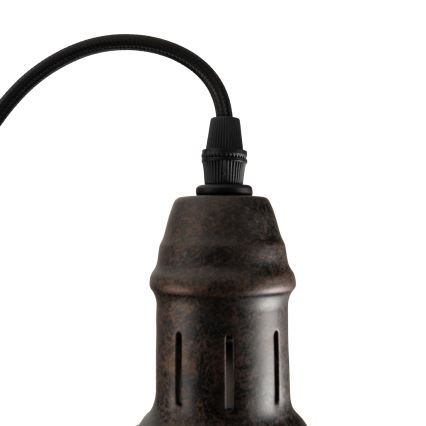 BRILAGI - Pendel på ledning FORGE 1xE27/60W/230V Ø 22 cm brun