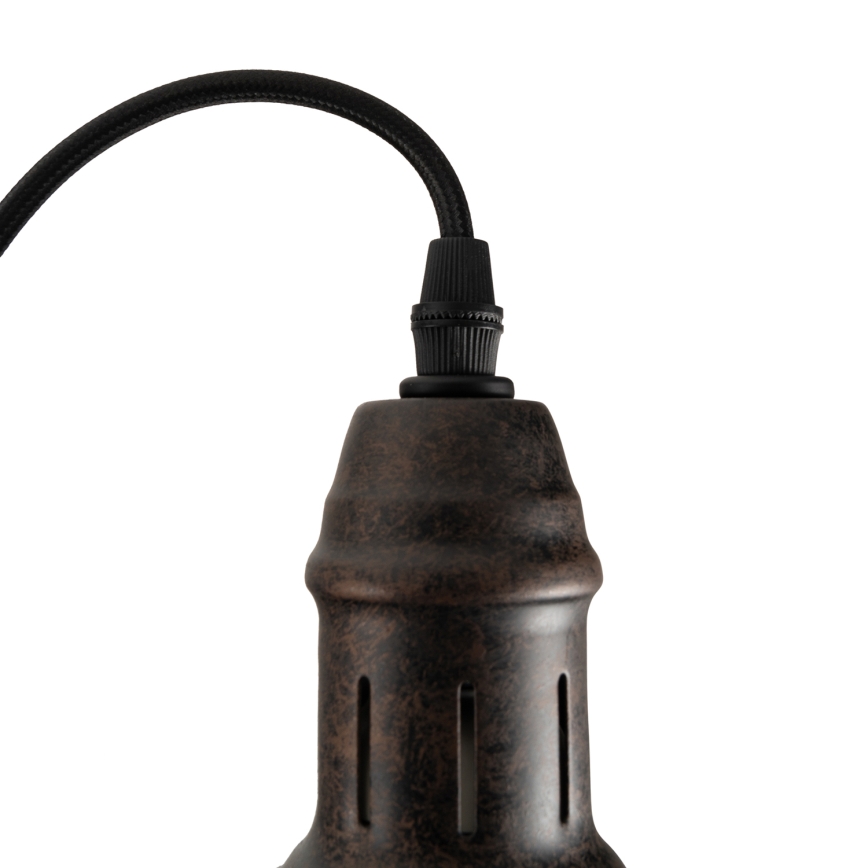 BRILAGI - Pendel på ledning FORGE 1xE27/60W/230V Ø 22 cm brun