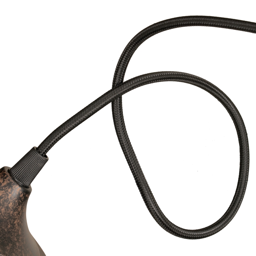 BRILAGI - Pendel på ledning FORGE 1xE27/60W/230V Ø 22 cm brun