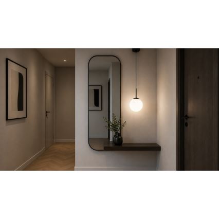 Brilagi - Pendel på ledning MILO 1xE27/60W/230V sort