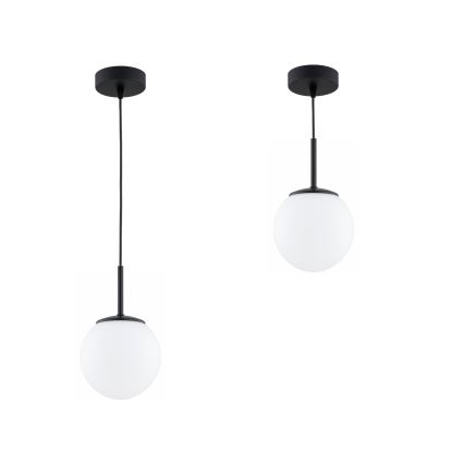 Brilagi - Pendel på ledning MILO 1xE27/60W/230V sort