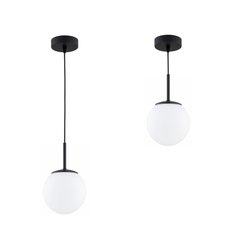 Brilagi - Pendel på ledning MILO 1xE27/60W/230V sort
