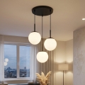 Brilagi - Pendel på ledning MILO 3xE27/60W/230V sort