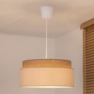 Brilagi - Pendel på ledning PADOVA 1xE27/60W/230V Ø 40 cm beige