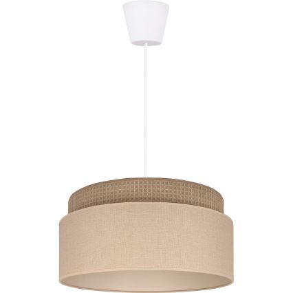Brilagi - Pendel på ledning PADOVA 1xE27/60W/230V Ø 40 cm beige