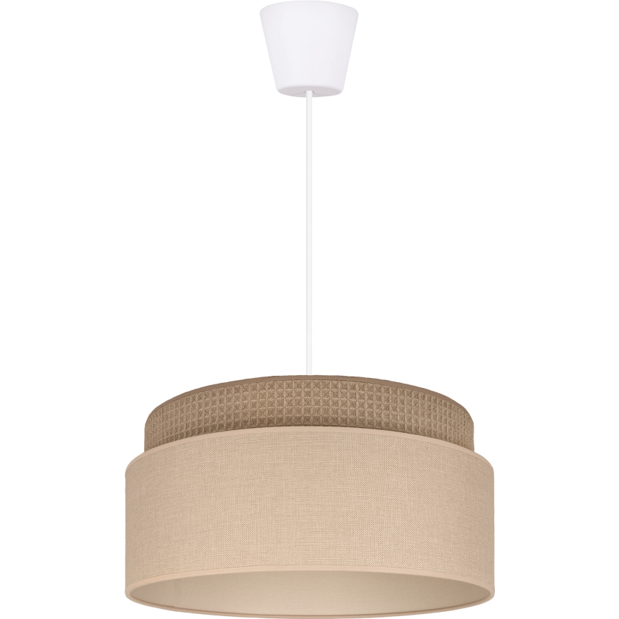 Brilagi - Pendel på ledning PADOVA 1xE27/60W/230V Ø 40 cm beige