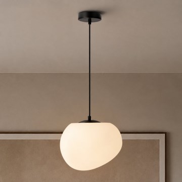 BRILAGI - Pendel på ledning PEBBLES 1xE27/40W/230V Ø 25 cm sort