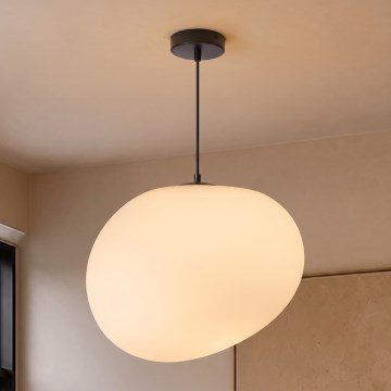 BRILAGI - Pendel på ledning PEBBLES 1xE27/40W/230V Ø 40 cm sort