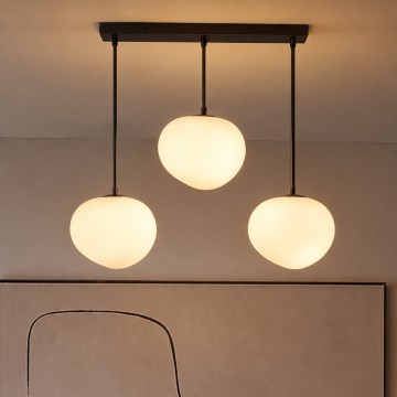 BRILAGI - Pendel på ledning PEBBLES 3xE27/40W/230V sort
