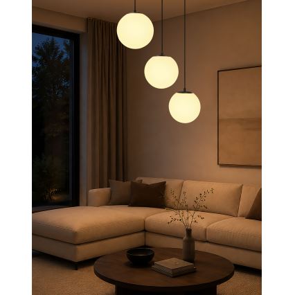 BRILAGI - Pendel på ledning POLOS 3xE27/40W/230V sort