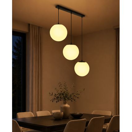 BRILAGI - Pendel på ledning POLOS 3xE27/40W/230V sort