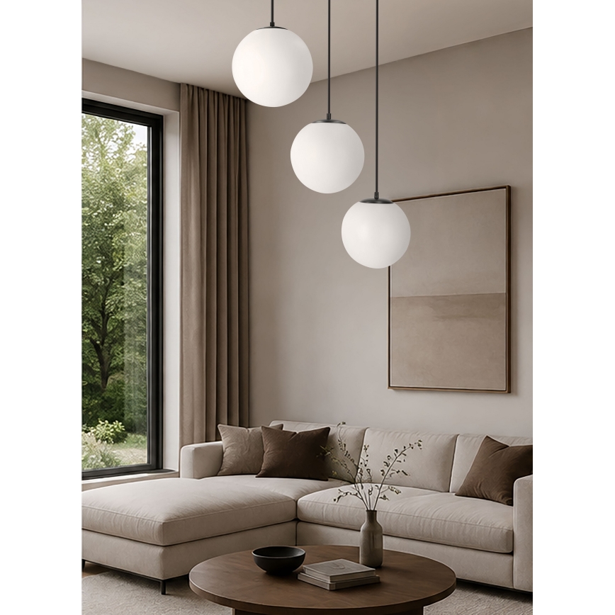 BRILAGI - Pendel på ledning POLOS 3xE27/40W/230V sort