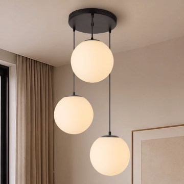 BRILAGI - Pendel på ledning POLOS 3xE27/40W/230V Ø 42 cm sort