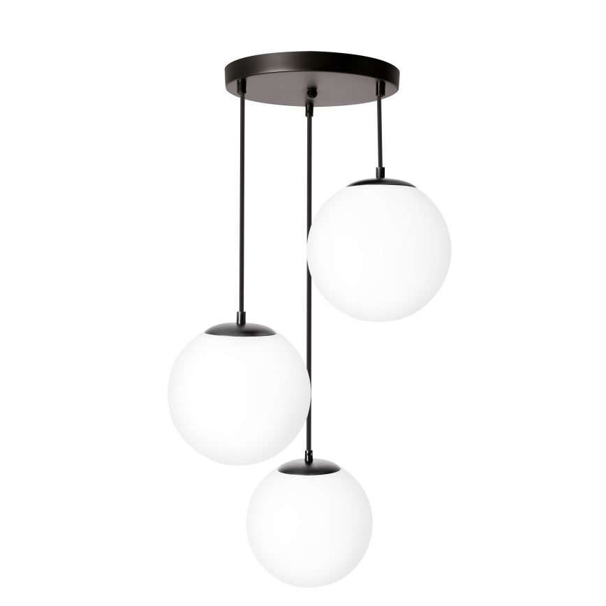 BRILAGI - Pendel på ledning POLOS 3xE27/40W/230V Ø 42 cm sort