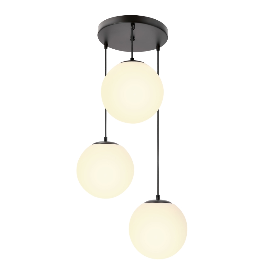 BRILAGI - Pendel på ledning POLOS 3xE27/40W/230V Ø 42 cm sort